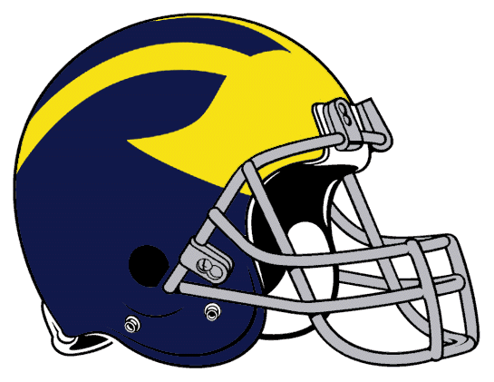 Michigan Wolverines 1969-1975 Helmet Logo iron on transfers for fabric